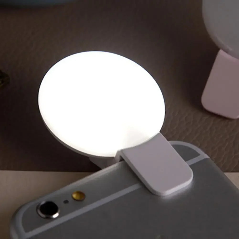 Mobile Phone LED Selfie Ring Light – Portable Mini Fill Light with 3-Level Dimming for Perfect Photos & Videos