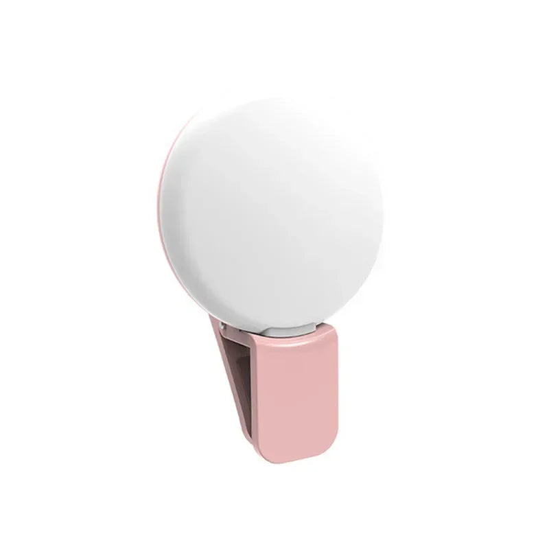 Mobile Phone LED Selfie Ring Light – Portable Mini Fill Light with 3-Level Dimming for Perfect Photos & Videos