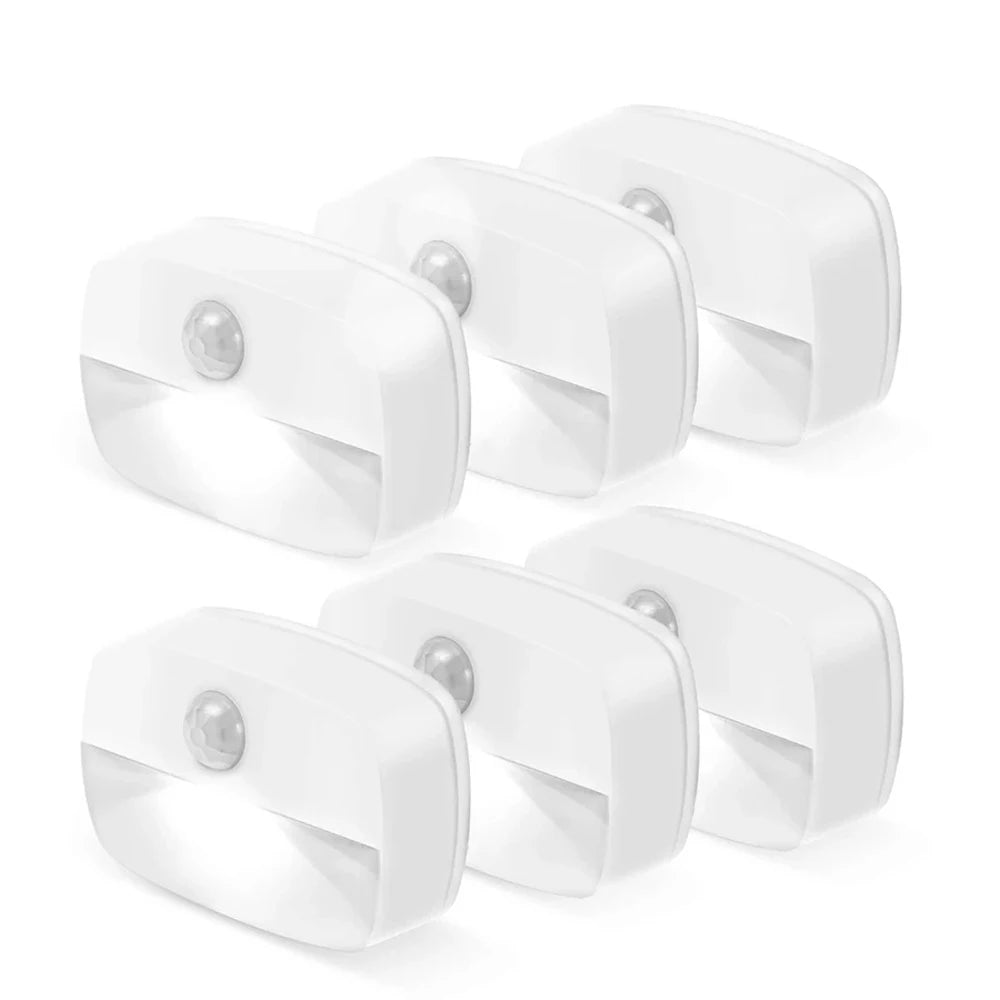 Motion Sensor Light Indoor LED Night Light Stick on Nightlight Battery Operated Lights for Hallway Stair Closet Bedroom Bathroom
