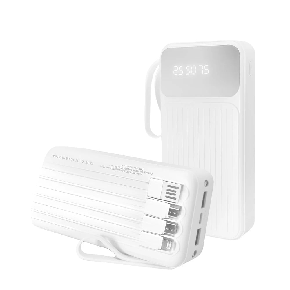 100% New 20000mAh Outdoor Portable Powerbank Battery Charger For iPhone Samsung Huawei