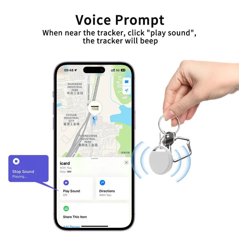 Bluetooth Tracker Tag Smart Search Airtag Work with iOS Find My Tracking Device Anti-lost Global Positioning Itme Finder Locator