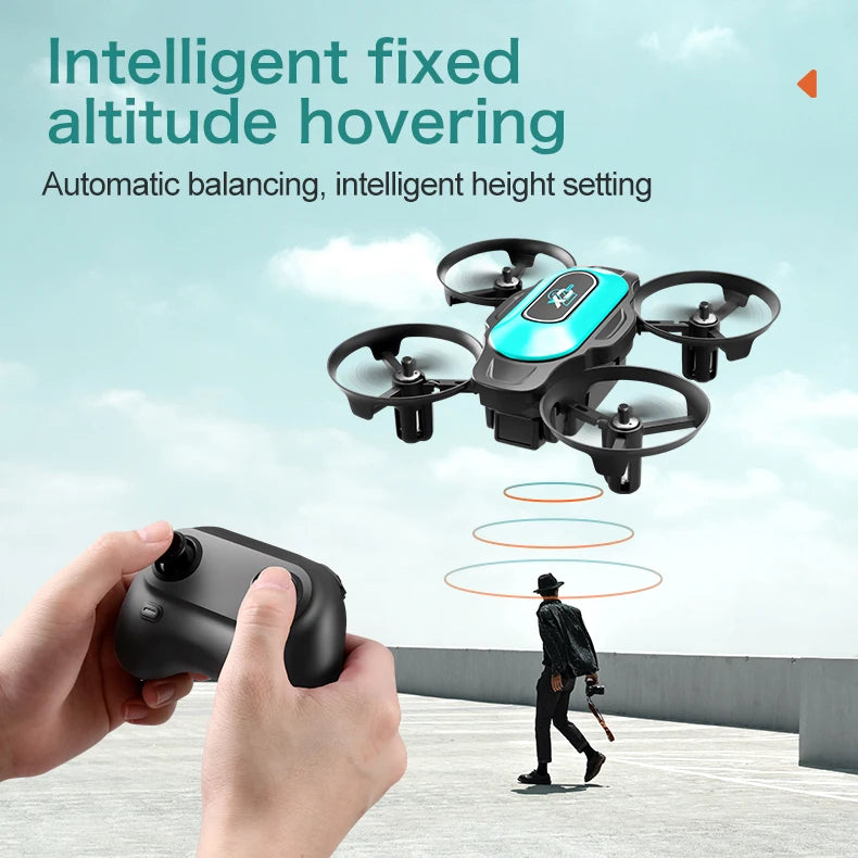 Mini RC Drone 360° Stunt Rolling One Click Takeoff and Landing Intelligent Fixed Altitude Hovering XD2 Gift Toys