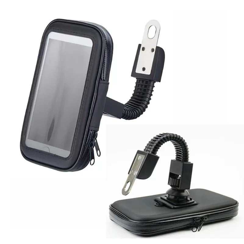 Bicycle Motorcycle Phone Holder Waterproof Bike Phone Case Bag for iPhone Samsung 6.3" Mobile PhoneStand Support Scooter Cover