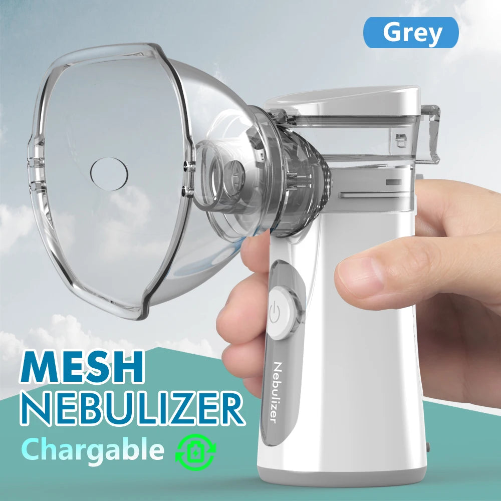 KIUZOU Rechargeable Silent Mesh Nebulizer Handheld Asthma Inhaler Atomizer Children Health Care Portable Nebulizer Humidifier