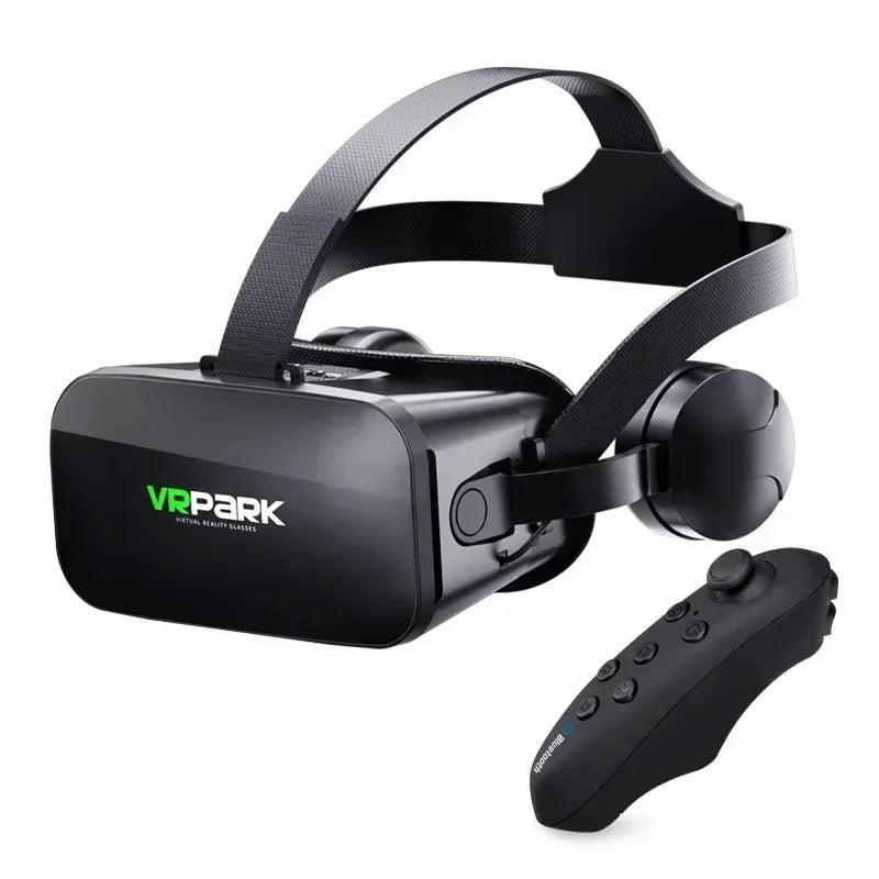 4K Virtual Reality 3D Glasses Box Stereo VR Google Cardboard Headset Helmet for IOS Android Phone Max 6.7",Rocker