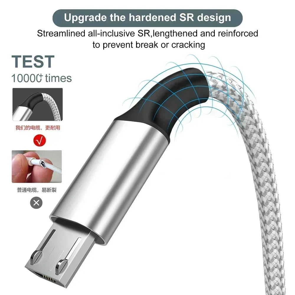 Multi Charger Cable 4 In 1 Charging Cable USB Fast Charge To Android Iphone Type C Charger for Iphone Huawei Android Phones