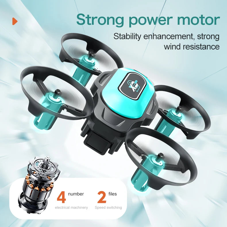 Mini RC Drone 360° Stunt Rolling One Click Takeoff and Landing Intelligent Fixed Altitude Hovering XD2 Gift Toys
