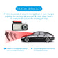 Dash Camera For Cars HD 1080P Video Recorder 3 Channels Front Inside Rear View Camera Night Vision Loop Recording Black Box