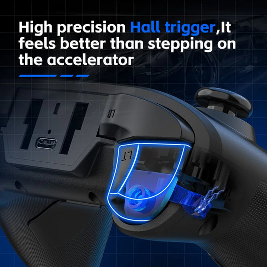 G6 Mobile Game Controller For Switch/IOS/Andriod/PC Support Streaming media/cloud Game Mobile Phone GamePad Hall effect joystick