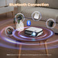 HAPPRUN Projector, native 1080P Bluetooth projector, portable outdoor, full HD mini projector, home bedroom speaker