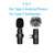 Lavalier Microphone 2.4G Wireless Portable Audio Video Recording Mini Mic for iPhone Android Live Broadcast Gaming Phone