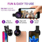 2-in-1 Clip-on Fish Eye & Macro Mobile Phone Lens – 15X Macro & 0.45X Super Wide Angle