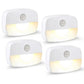 Motion Sensor Light Indoor LED Night Light Stick on Nightlight Battery Operated Lights for Hallway Stair Closet Bedroom Bathroom