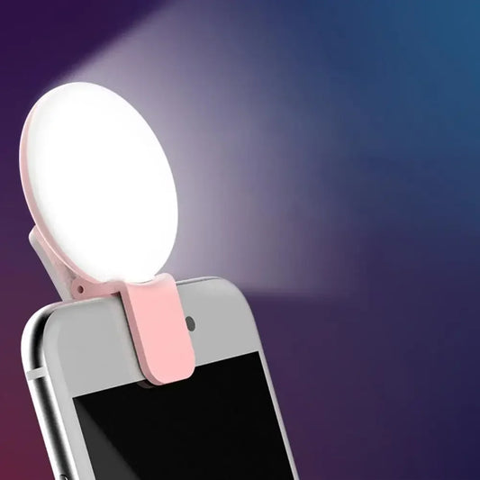 Mobile Phone LED Selfie Ring Light – Portable Mini Fill Light with 3-Level Dimming for Perfect Photos & Videos