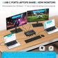 USB C KVM Switch 3/2 Monitors 2 Laptops 4K/1080P@60Hz,USB-C Docking Station Triple/Dual Monitor KVM Switch with 4 USB 3.2 Ports