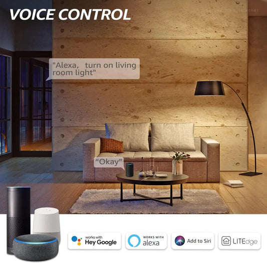 Smart WiFi LED Bulb (A19, RGBCW, Alexa & Google Home Compatible)