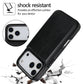 For iPhone 17 Pro Max Air Wallet Case With Card Holder,PU Faux Leather Kickstand Card Slots Case, Double Magnetic Clasp Cover