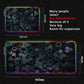 Glowing Hexagonal Mouse Pad XXL RGB Gaming Mouse Pad Gamer Accessory Large LED Light Mousepads PC Computer Desk Mat with Backlit
