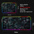 Glowing Hexagonal Mouse Pad XXL RGB Gaming Mouse Pad Gamer Accessory Large LED Light Mousepads PC Computer Desk Mat with Backlit