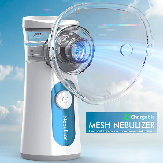 KIUZOU Rechargeable Silent Mesh Nebulizer Handheld Asthma Inhaler Atomizer Children Health Care Portable Nebulizer Humidifier