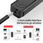 Lavalier Bluetooth 5.3 Transmitter Receiver 3.5MM AUX Support TF Card With LED Display PC Headphone Hifi Stereo Wireless Adapter