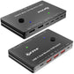 USB C KVM Switch 3/2 Monitors 2 Laptops 4K/1080P@60Hz,USB-C Docking Station Triple/Dual Monitor KVM Switch with 4 USB 3.2 Ports