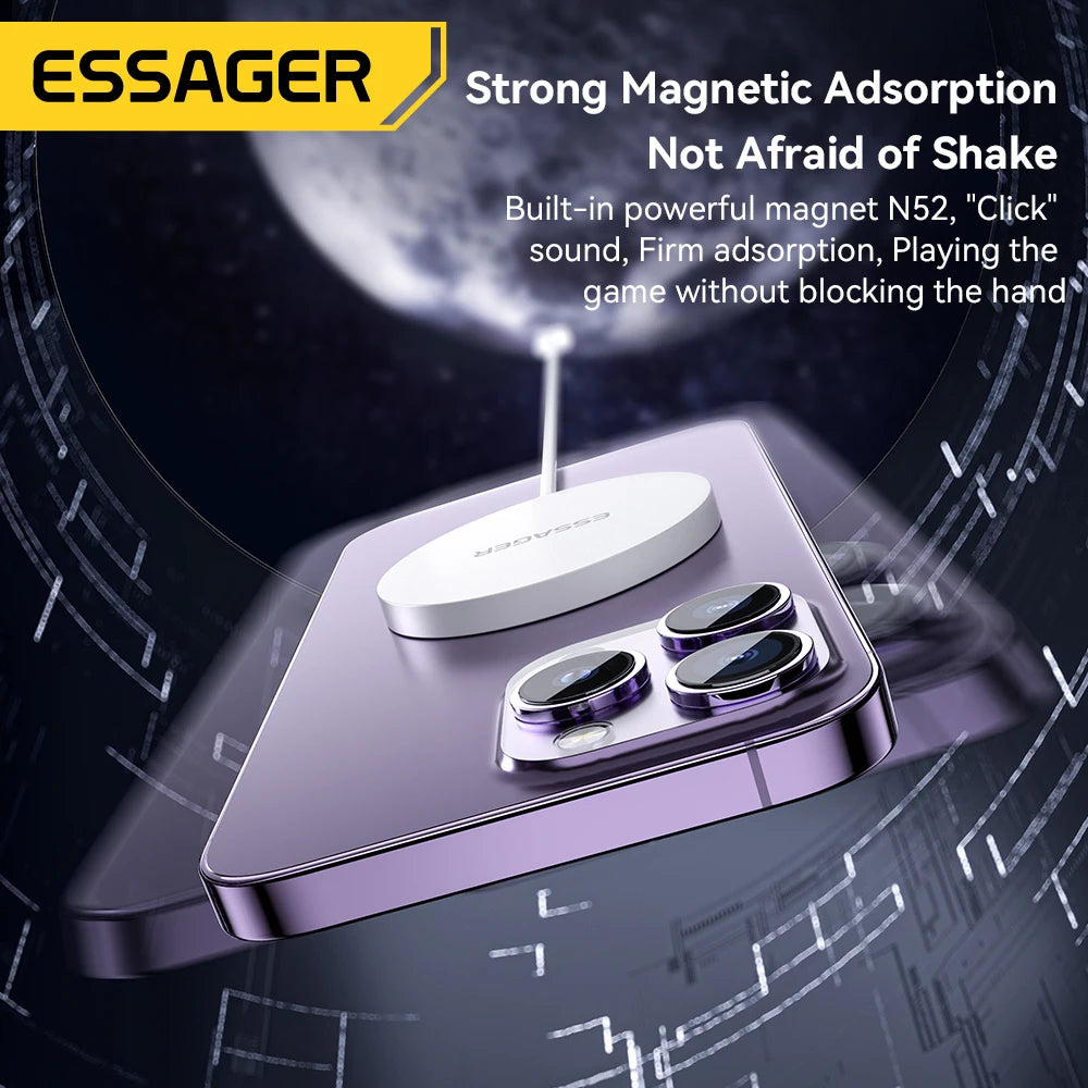 Essager 15W Magnetic Qi Wireless Chargers Fast Charging  for iPhone 14 13 12 Pro Max PD Fast Charging For Xiaomi Pad Adapter