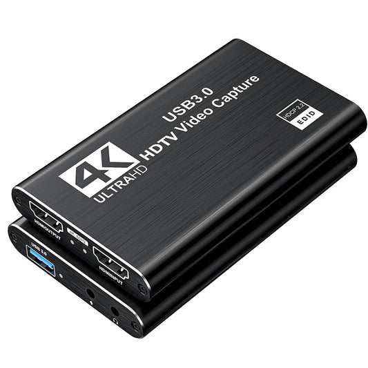 4K HDMI USB 3.0 Audio Video Capture Card 1080P 60Hz Video Recorder Grabber with Loop-out HDCP 2.2 for OBS Live Streaming Game PC