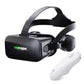 4K Virtual Reality 3D Glasses Box Stereo VR Google Cardboard Headset Helmet for IOS Android Phone Max 6.7",Rocker