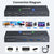 USB C KVM Switch 3/2 Monitors 2 Laptops 4K/1080P@60Hz,USB-C Docking Station Triple/Dual Monitor KVM Switch with 4 USB 3.2 Ports