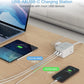 TESSAN Ultra Thin Extension Cord Power Strip with 3 USB 3 AC Adapter Mini Charging Station for Cruise Travel Office School Home