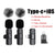 Lavalier Microphone 2.4G Wireless Portable Audio Video Recording Mini Mic for iPhone Android Live Broadcast Gaming Phone