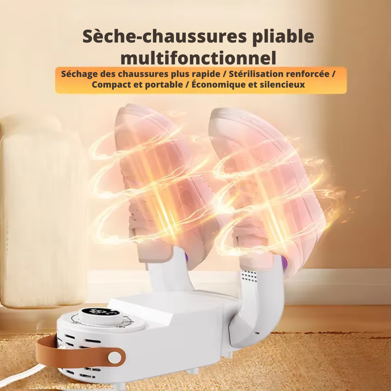 Sèche-Chaussures Intelligent Télescopique - Séchage Rapide et Désodorisation