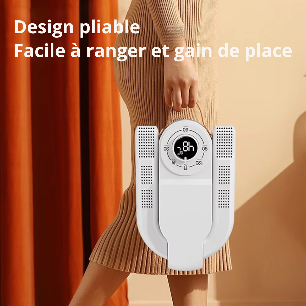 Sèche-Chaussures Intelligent Télescopique - Séchage Rapide et Désodorisation