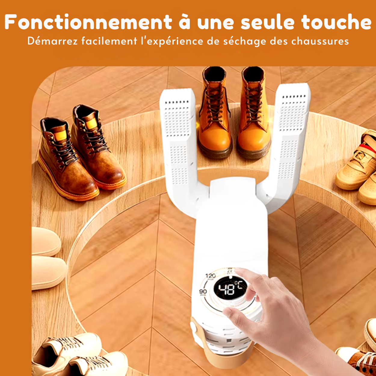 Sèche-Chaussures Intelligent Télescopique - Séchage Rapide et Désodorisation