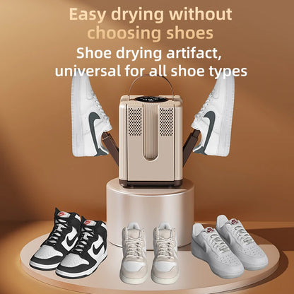 Six Arm Shoe Dryer Foldable Electric Shoe and Boot Dryer Timing Control Household Shoe Warmer Portable Heater for Socks Boots